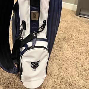 TITLEIST LINKSMASTER THE MEMBERS BAG - NAVY, WHITE, 3-WAY TOP, WATER-RESISTANT